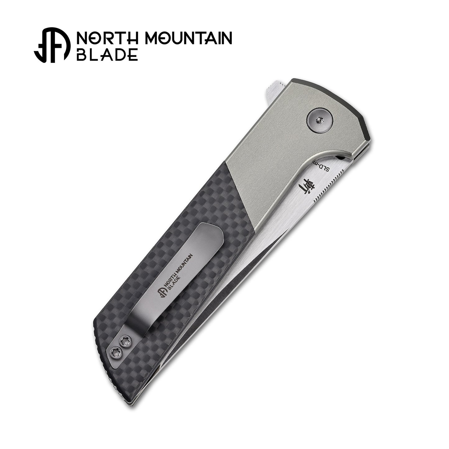 2407-GRCF-5 Anodized aluminum alloy handle Carbon Fiber Copper blade