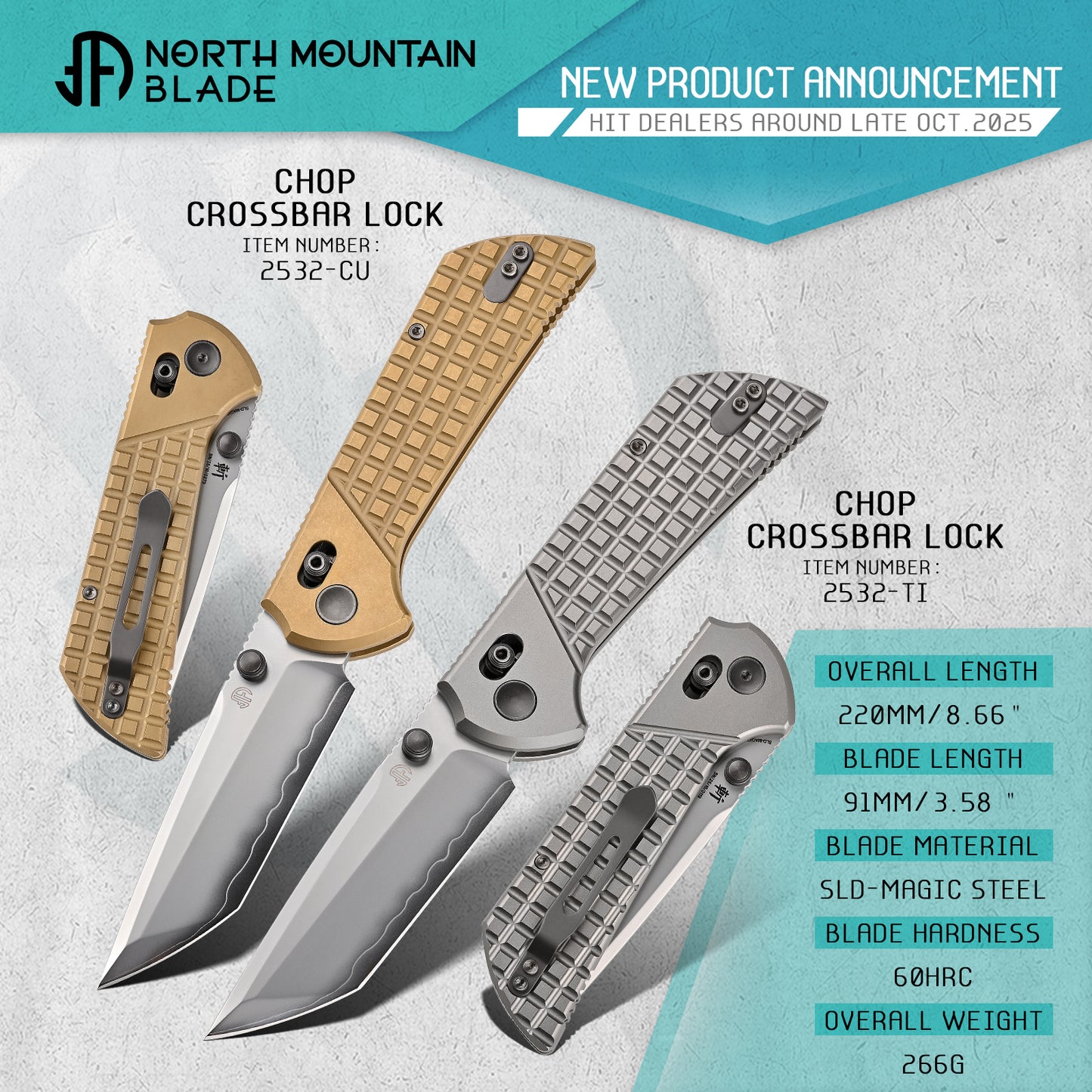 2532-TI New design Crossbar Lock 10 year warranty