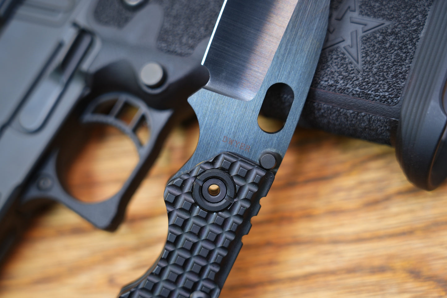 BBNM Bowie CPM-3V DLC Blade Hand-Polished Dwyer Design Shadow Edition