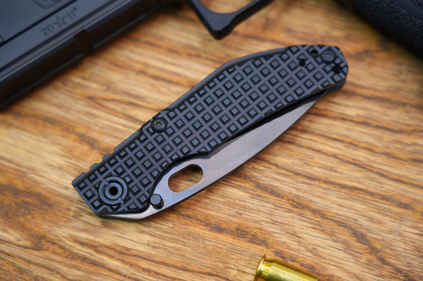 BBNM Tanto CPM-3V DLC Blade Hand-Polished Dwyer Design Shadow Edition