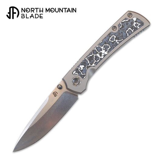 new "Ultra" Titanium handle ceramic carbon Pocket Knife Quick-Open Design