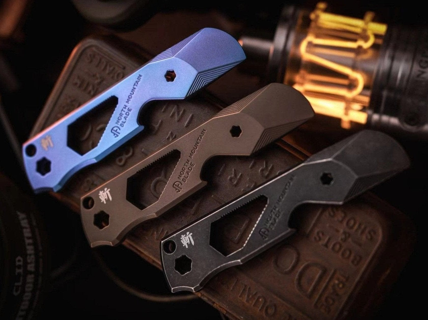 Titanium alloy Crowbar Beer opener Brown