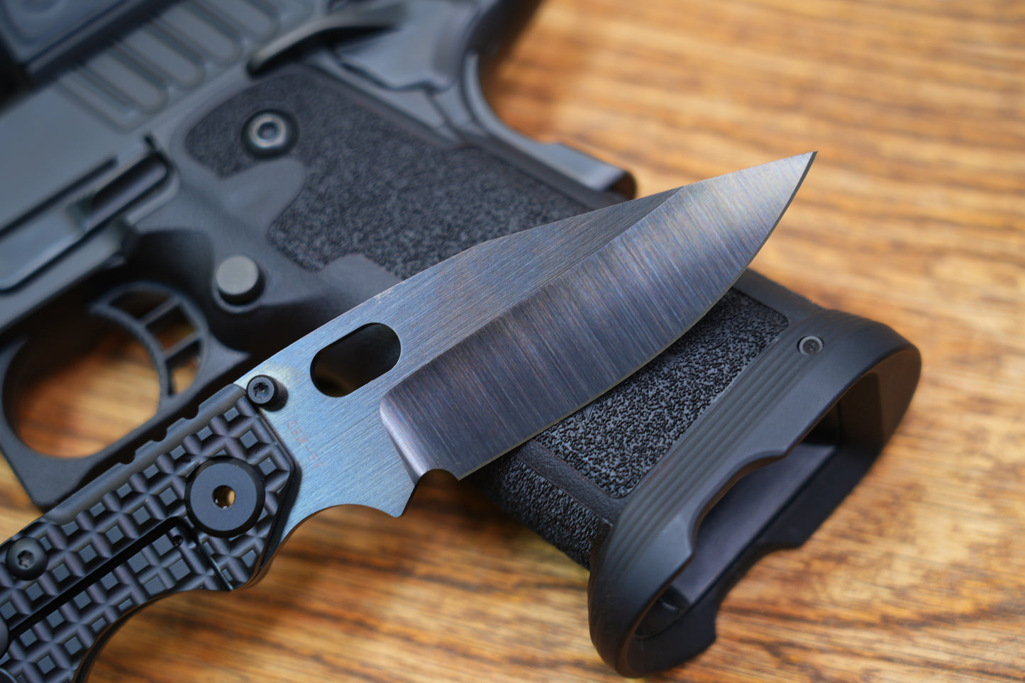 BBNM Bowie CPM-3V DLC Blade Hand-Polished Dwyer Design Shadow Edition