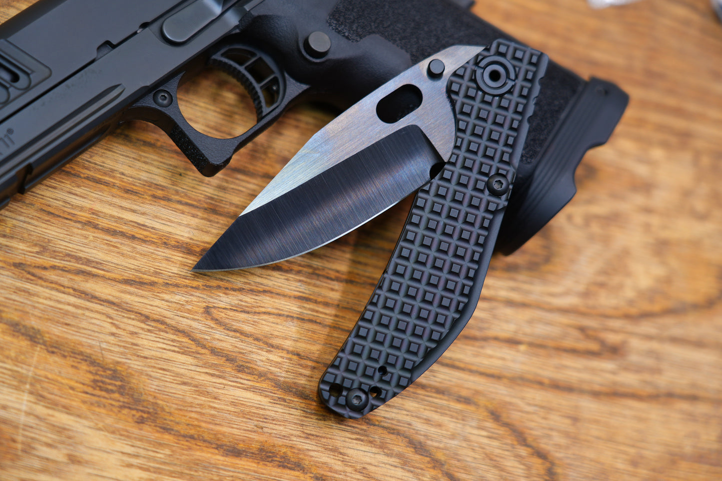 BBNM Bowie CPM-3V DLC Blade Hand-Polished Dwyer Design Shadow Edition