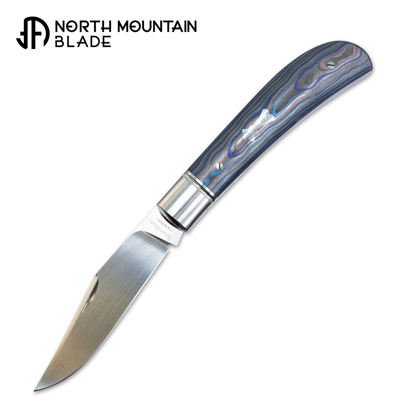 【Lanny】Handcrafted Pocket Knife – M390 Hand-Satin Blade, Ceramic Carbon Fiber Handle, Non-Locking