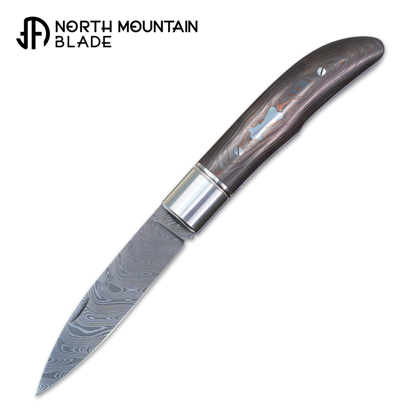 【Swift】 vegas damascus Ceramic carbon fiber handle Pocket Knife No lock