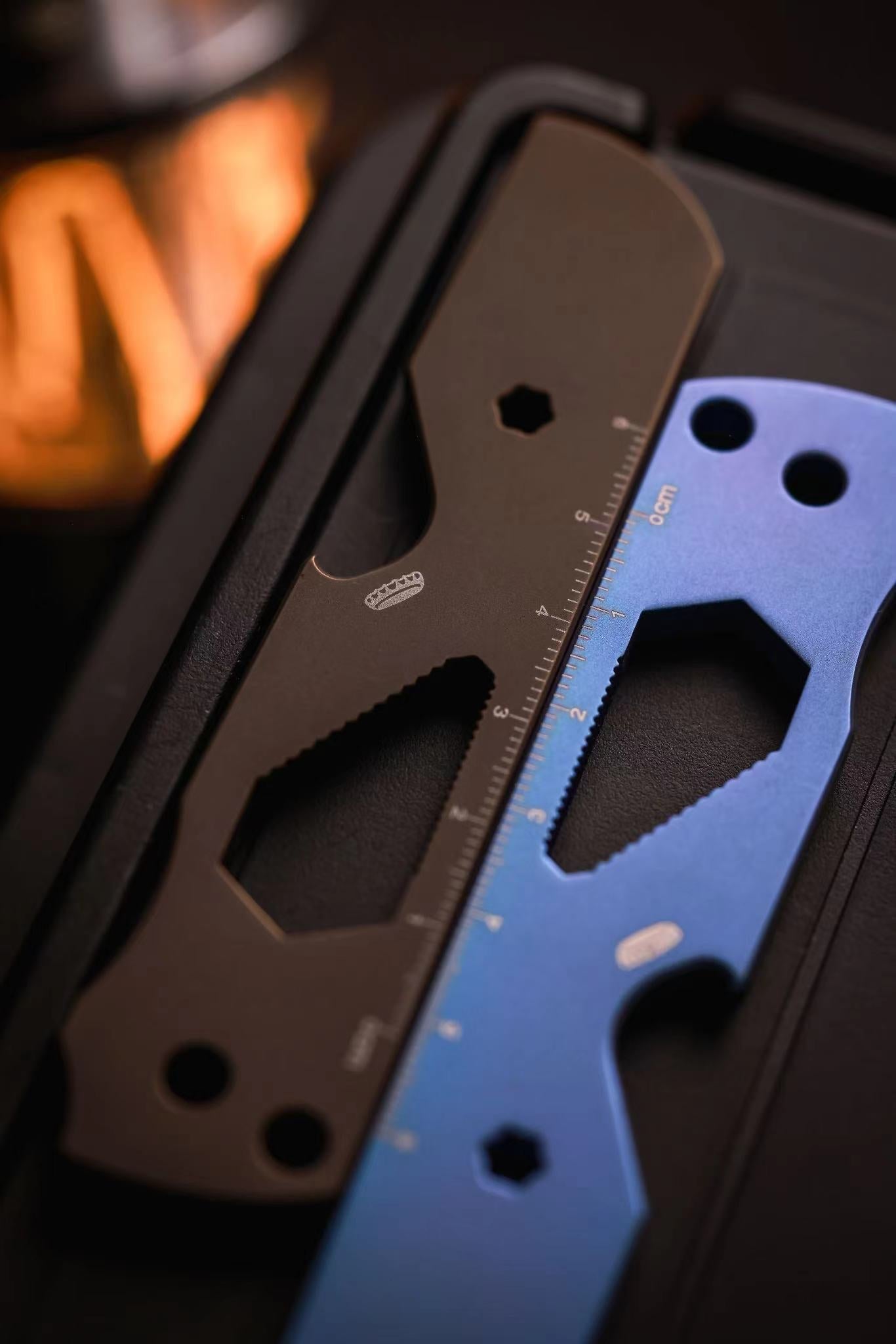 Titanium alloy Crowbar Beer opener blue