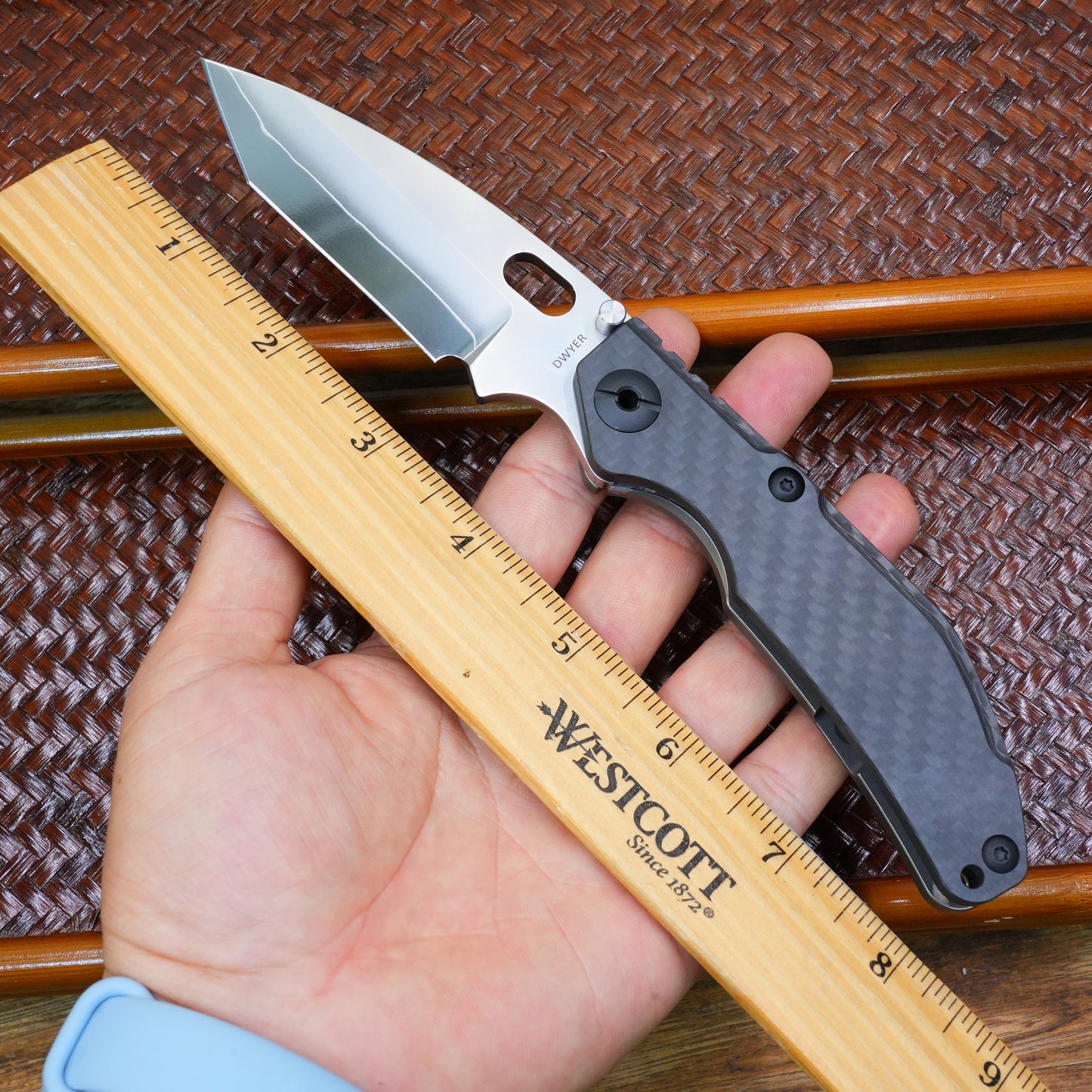 The initial prototype before production titanium handle + CF .Only 1