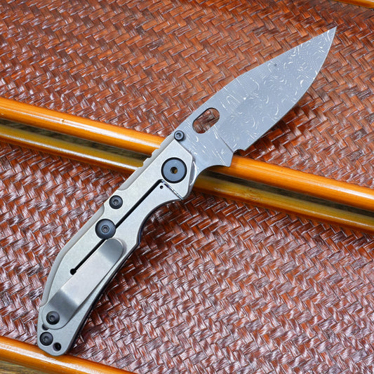 BBNM VegasForge AMERICAN MADE DAMASCUS STEEL Zi&Timascus Handle