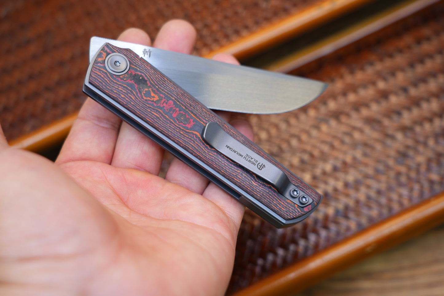 2412-ORCF Clip Point Hand-brushed finish