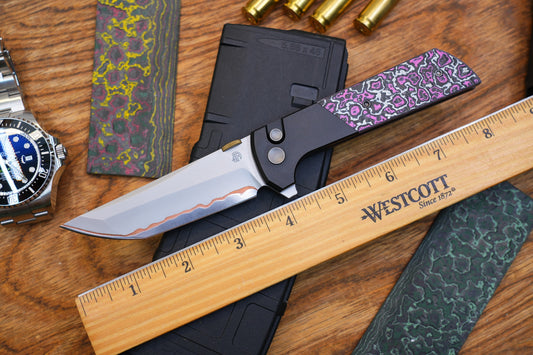 2407-GlowCF-PK-5 Custom Ceramic CF Five-layer forged blade