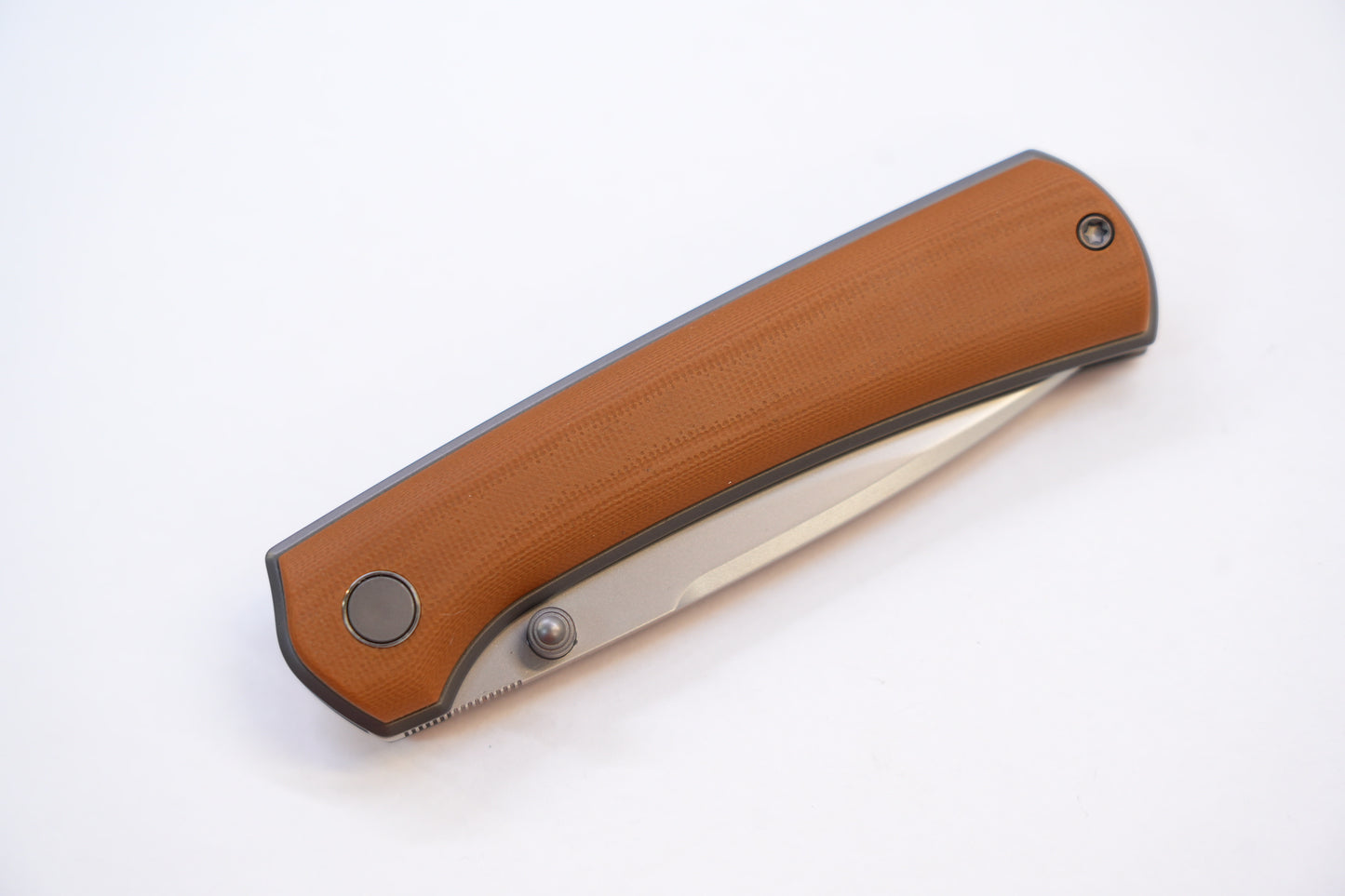 new "Ultra" G10 coffee Sleek Modern Mini Pocket Knife Quick-Open Design