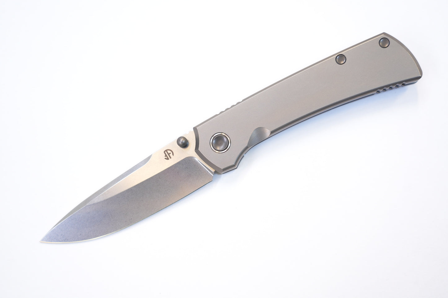 new "Ultra" Titanium handle Pocket Knife Quick-Open Design