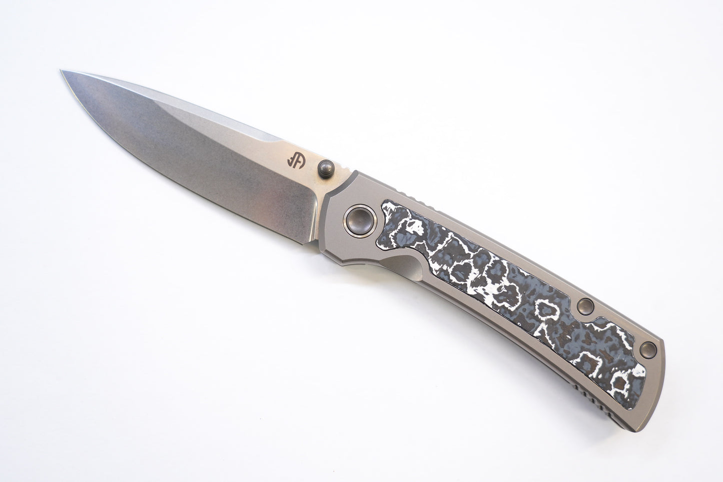 new "Ultra" Titanium handle ceramic carbon Pocket Knife Quick-Open Design