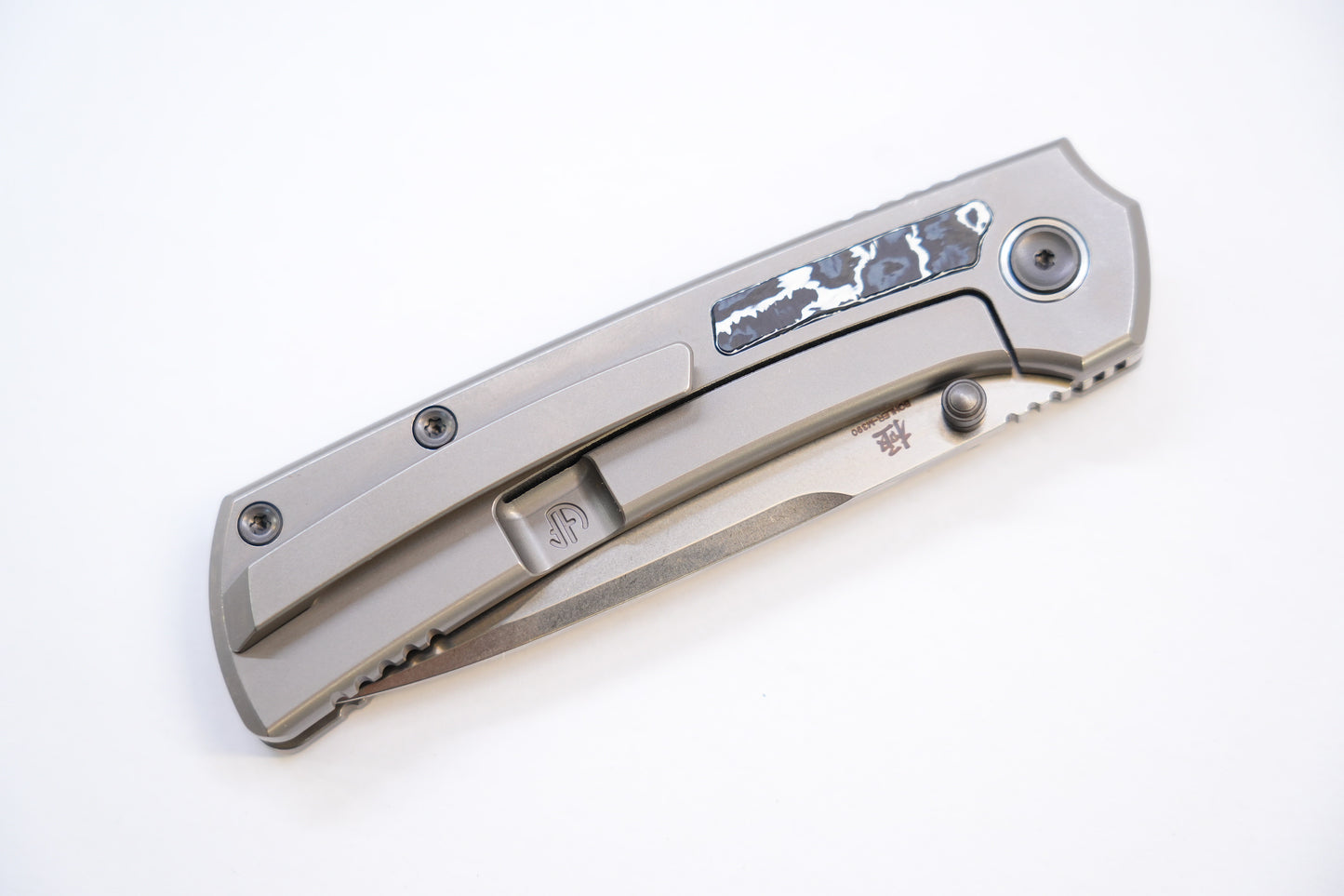 new "Ultra" Titanium handle ceramic carbon Pocket Knife Quick-Open Design