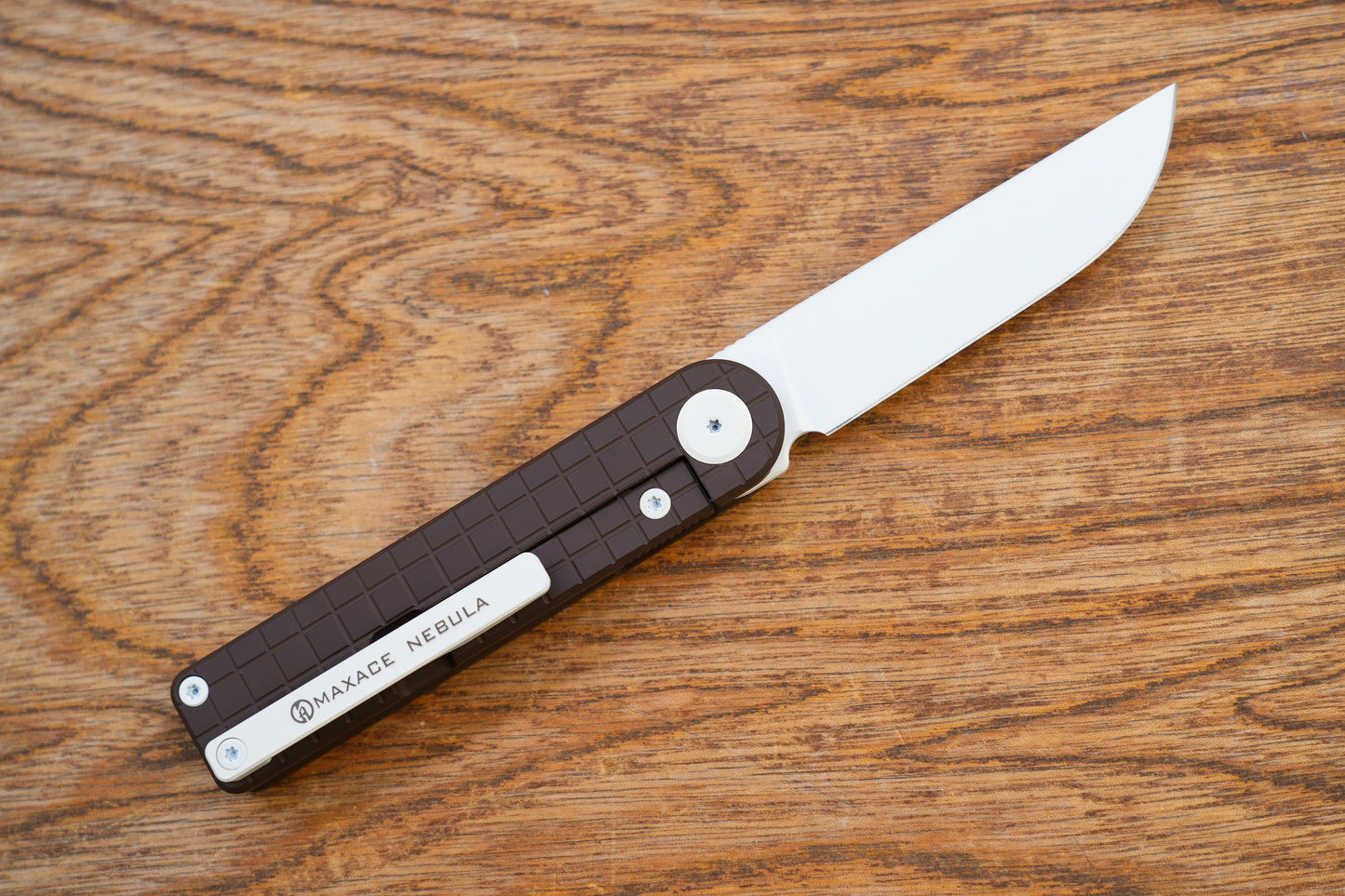 MAXACE NEBULA Titanium handle chocolate Cerakote Ceramic Coatings