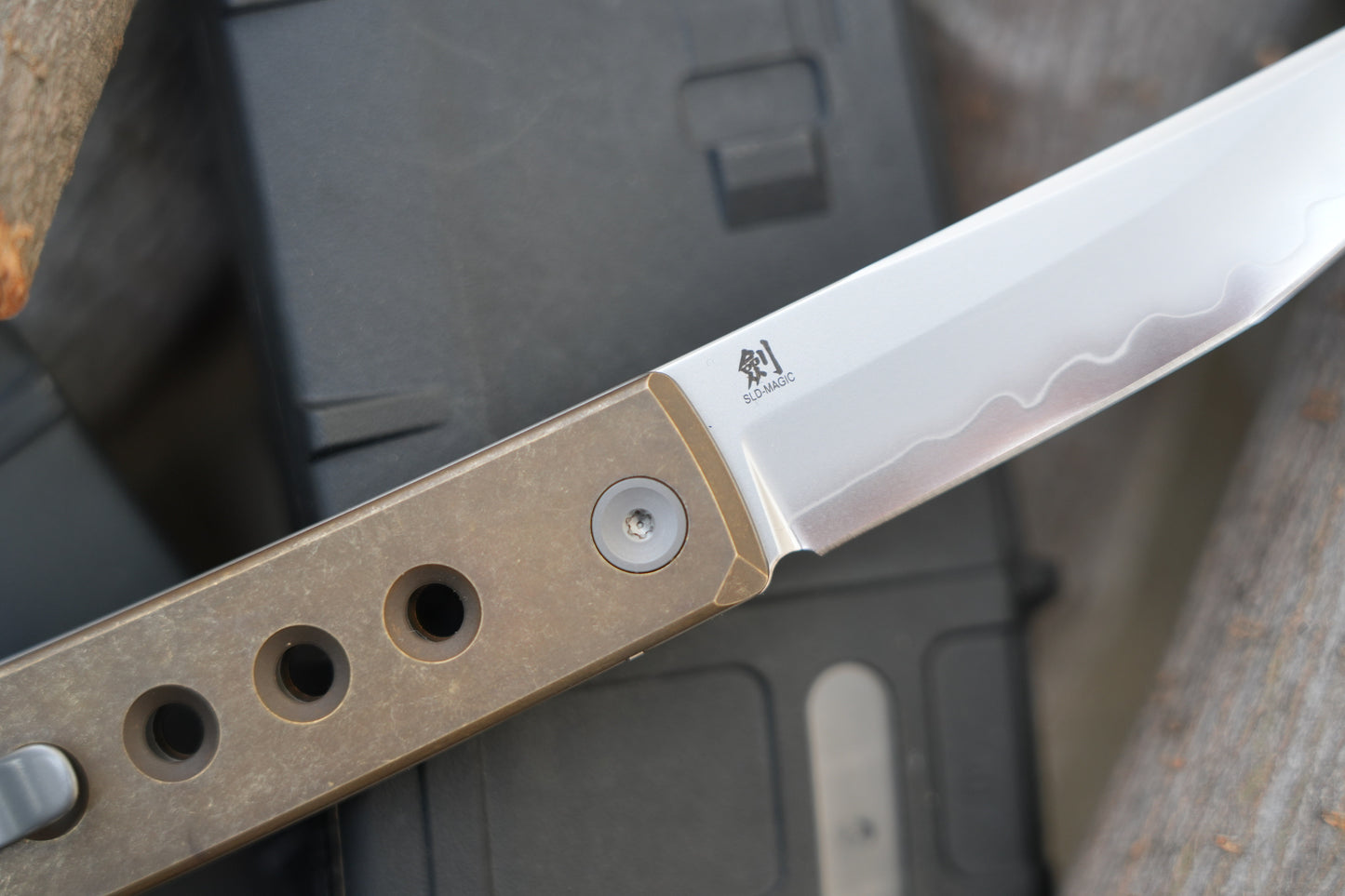 KAIKEN 2502-BR Aluminum Bronze Classic Japanese style tactical folding knife