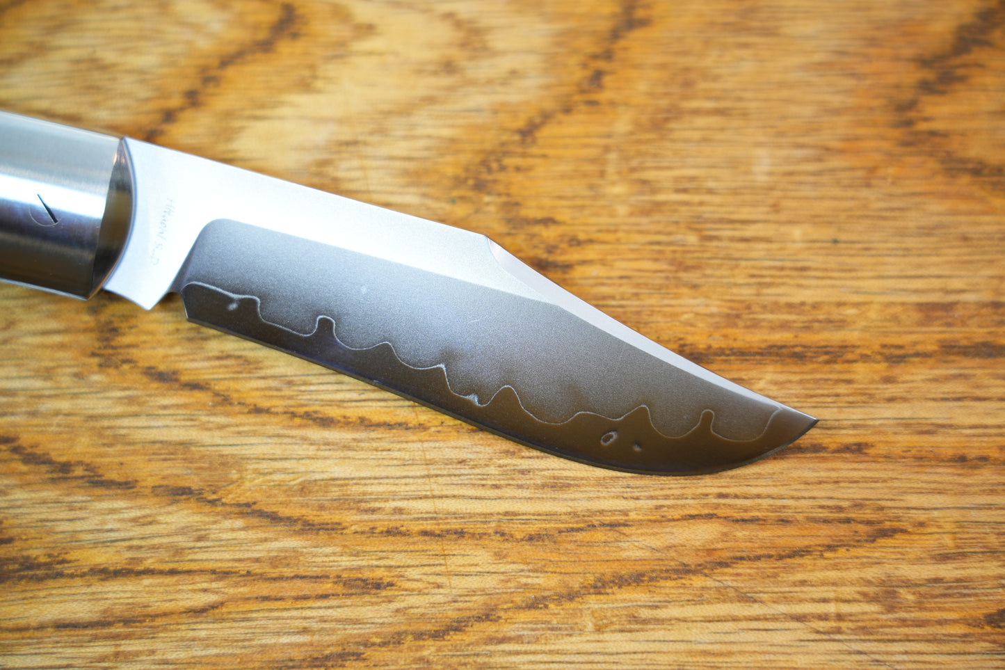 【Lanny】SLD-Magic Steel Classic Wave Finish Steel Frame Micarta Handle Non-locking