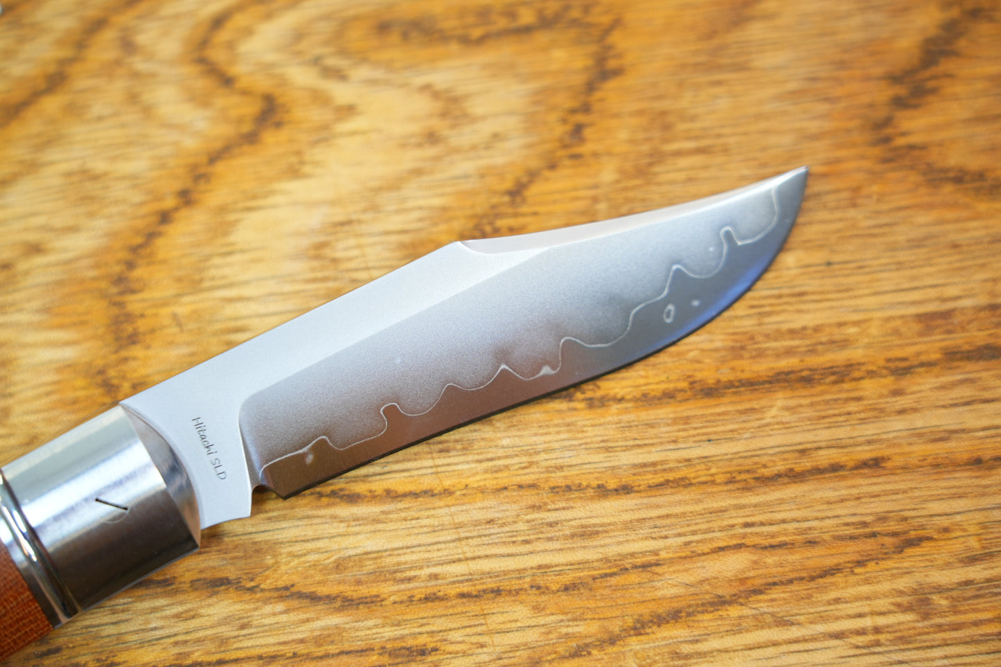 【Lanny】SLD-Magic Steel Classic Wave Finish Steel Frame Micarta Handle Non-locking
