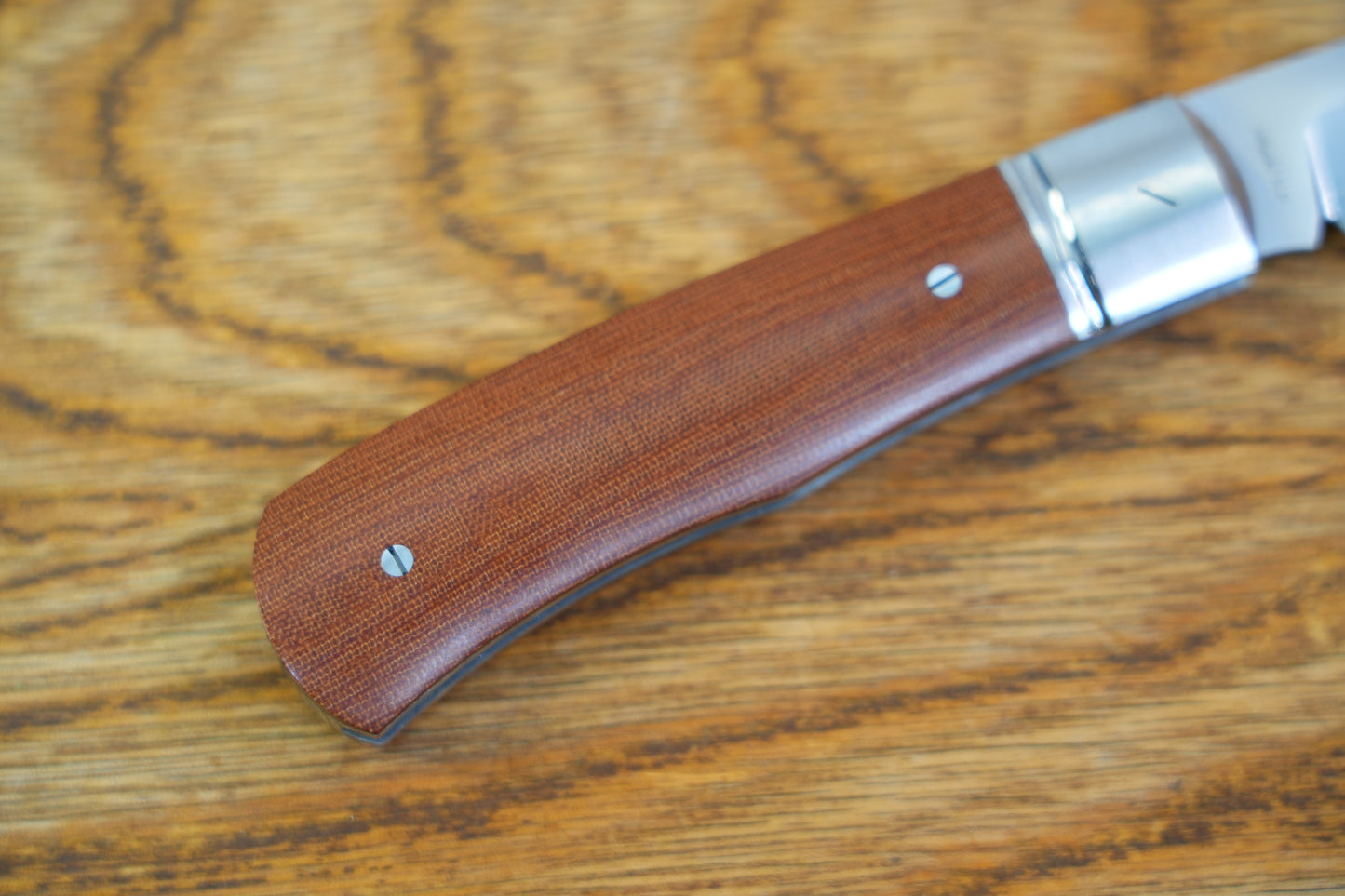 【Lanny】SLD-Magic Steel Classic Wave Finish Steel Frame Micarta Handle Non-locking