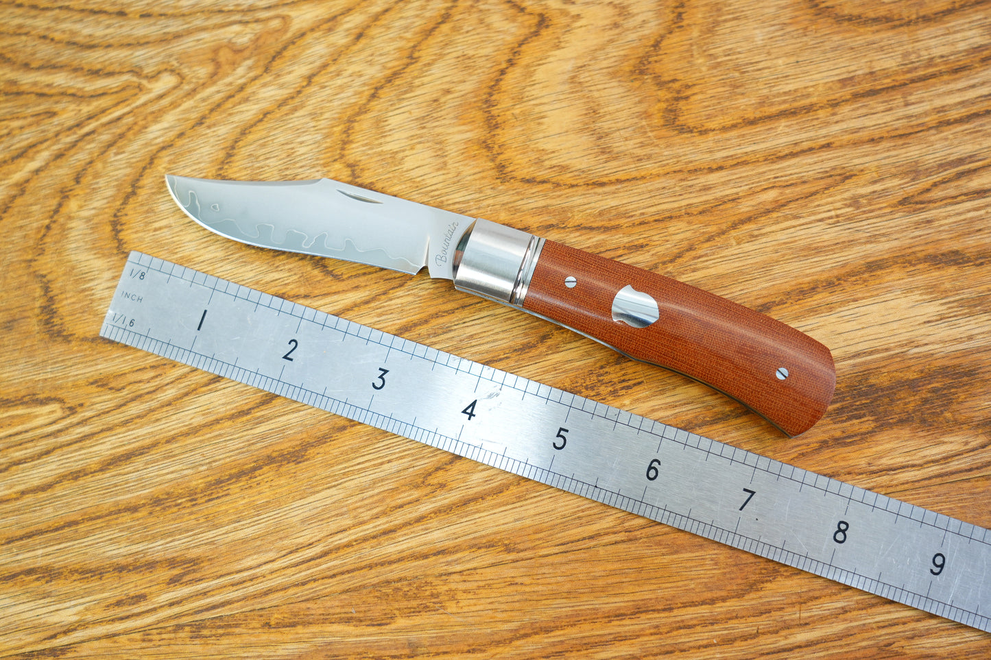 【Lanny】SLD-Magic Steel Classic Wave Finish Steel Frame Micarta Handle Non-locking