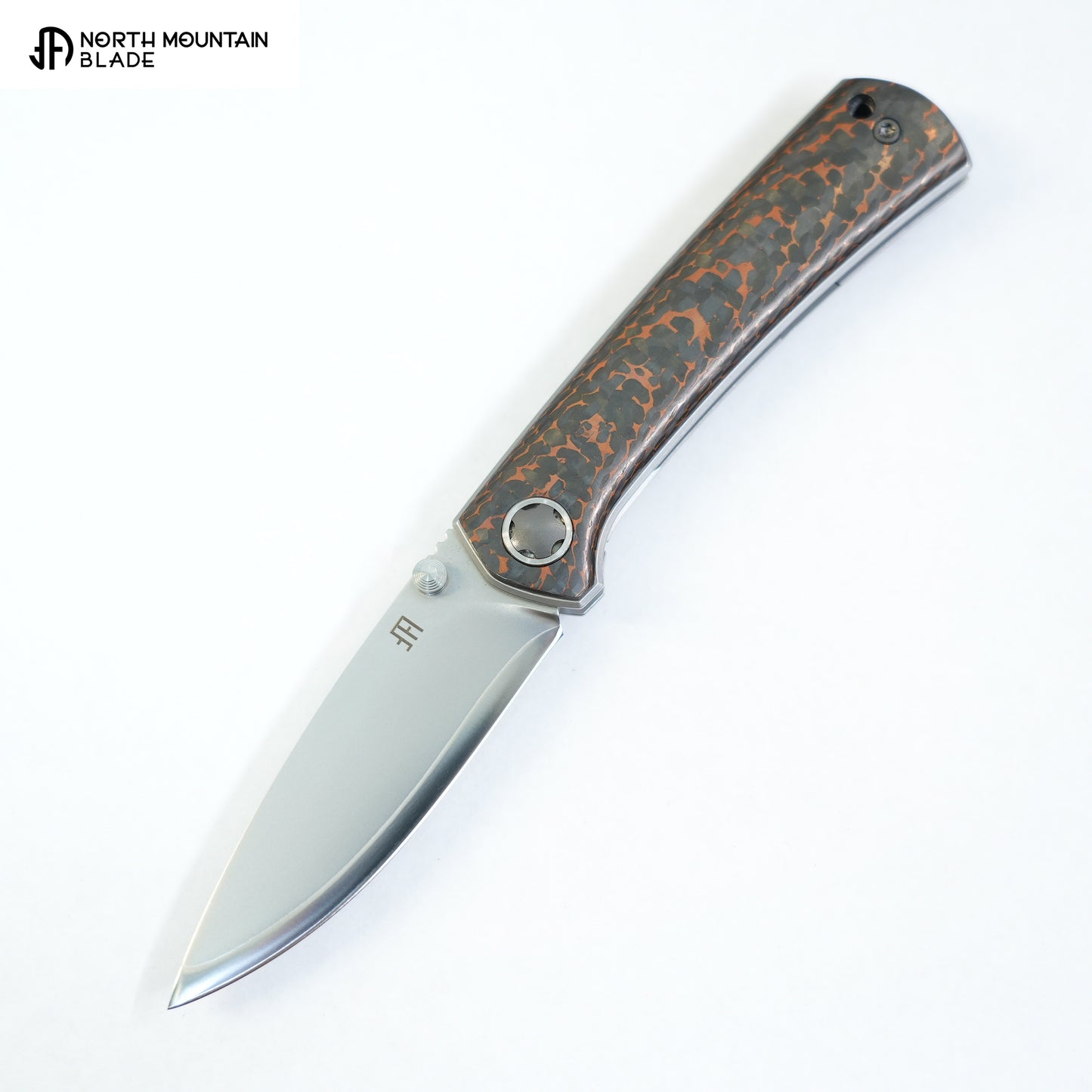 【Ultra】Copper Carbon Fiber ZDP-189 Pocket Knife Quick-Open Design