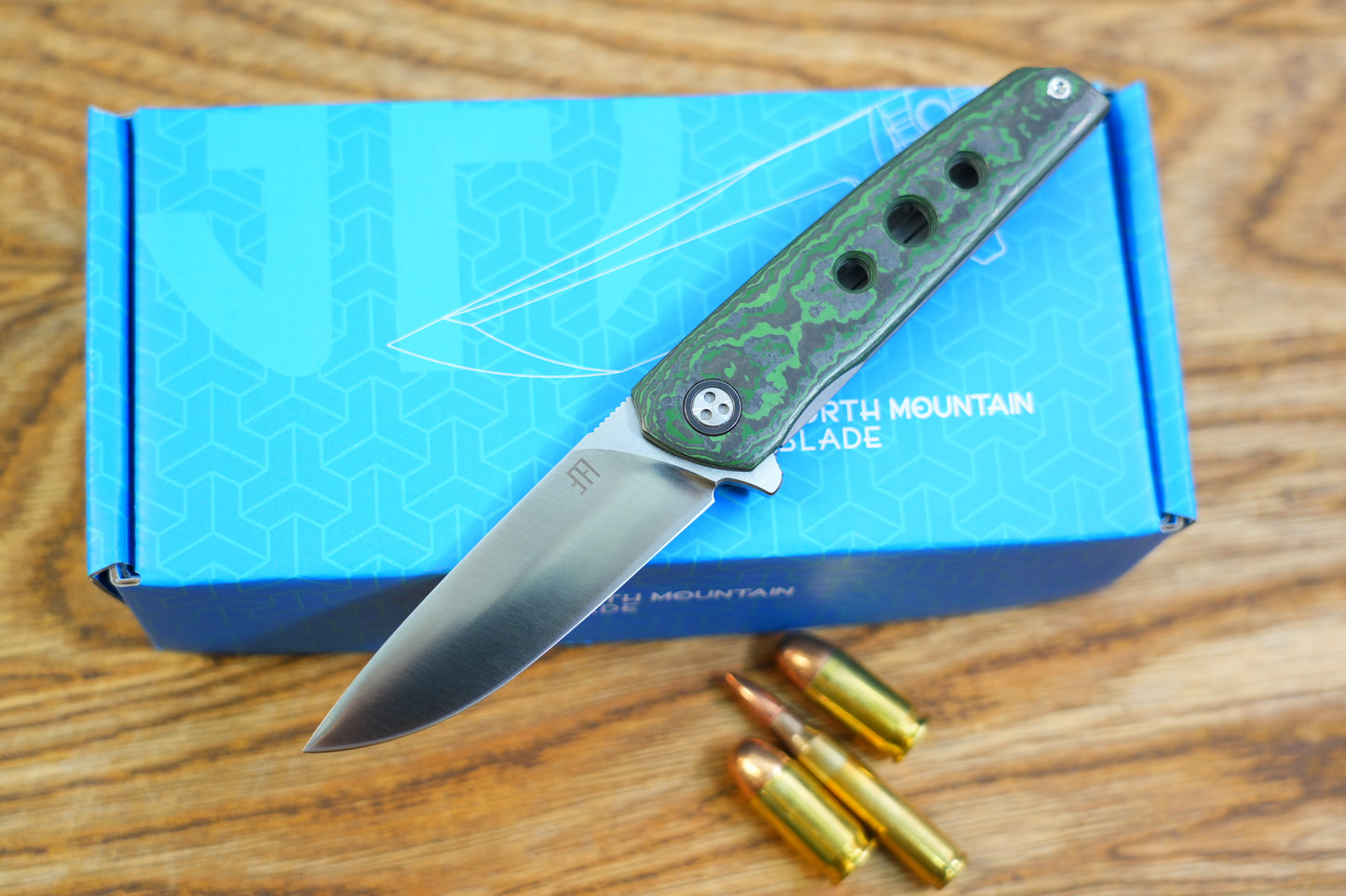 【Ninja】Green Ceramic Carbon Fiber M390 Titanium Frame