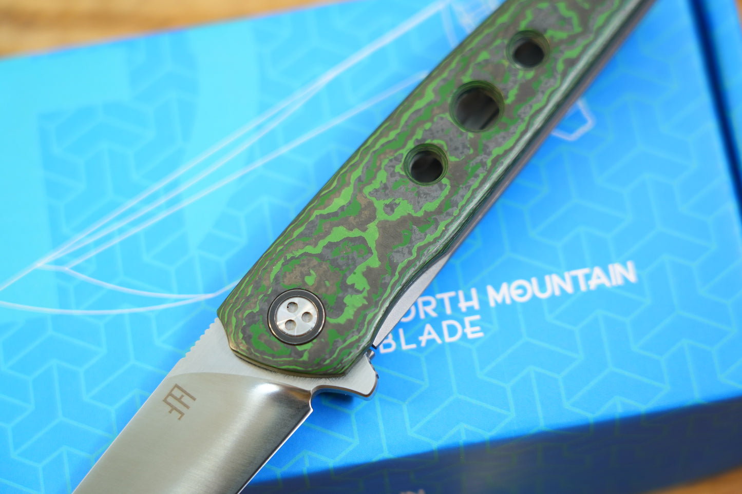 【Ninja】Green Ceramic Carbon Fiber M390 Titanium Frame