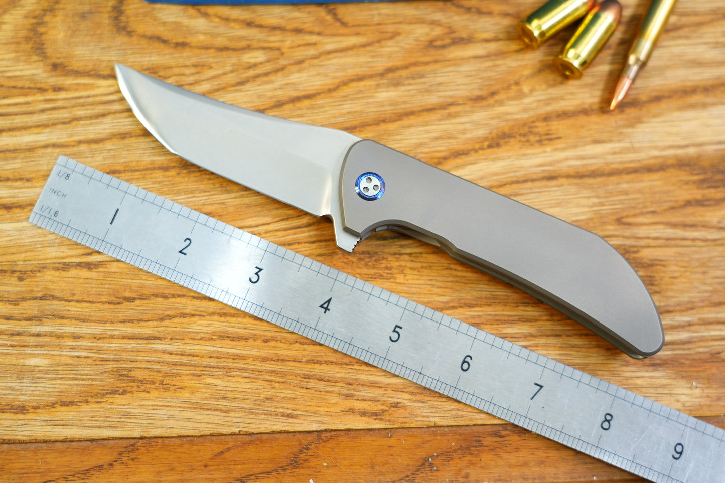 One-piece titanium handle