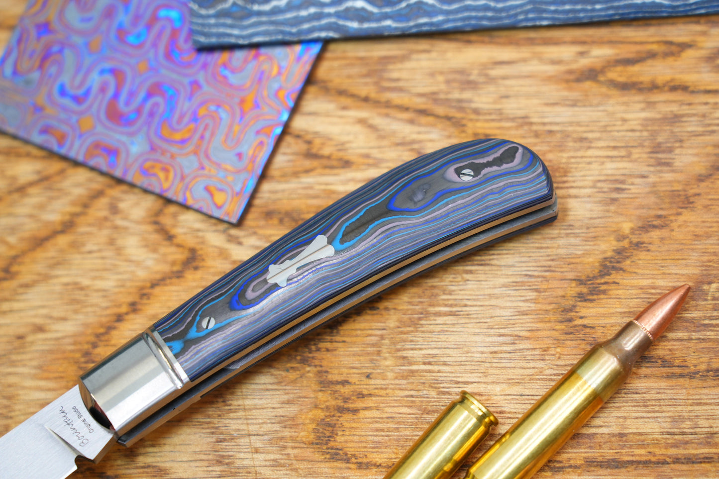 【Lanny】Handcrafted Pocket Knife – M390 Hand-Satin Blade, Ceramic Carbon Fiber Handle, Non-Locking