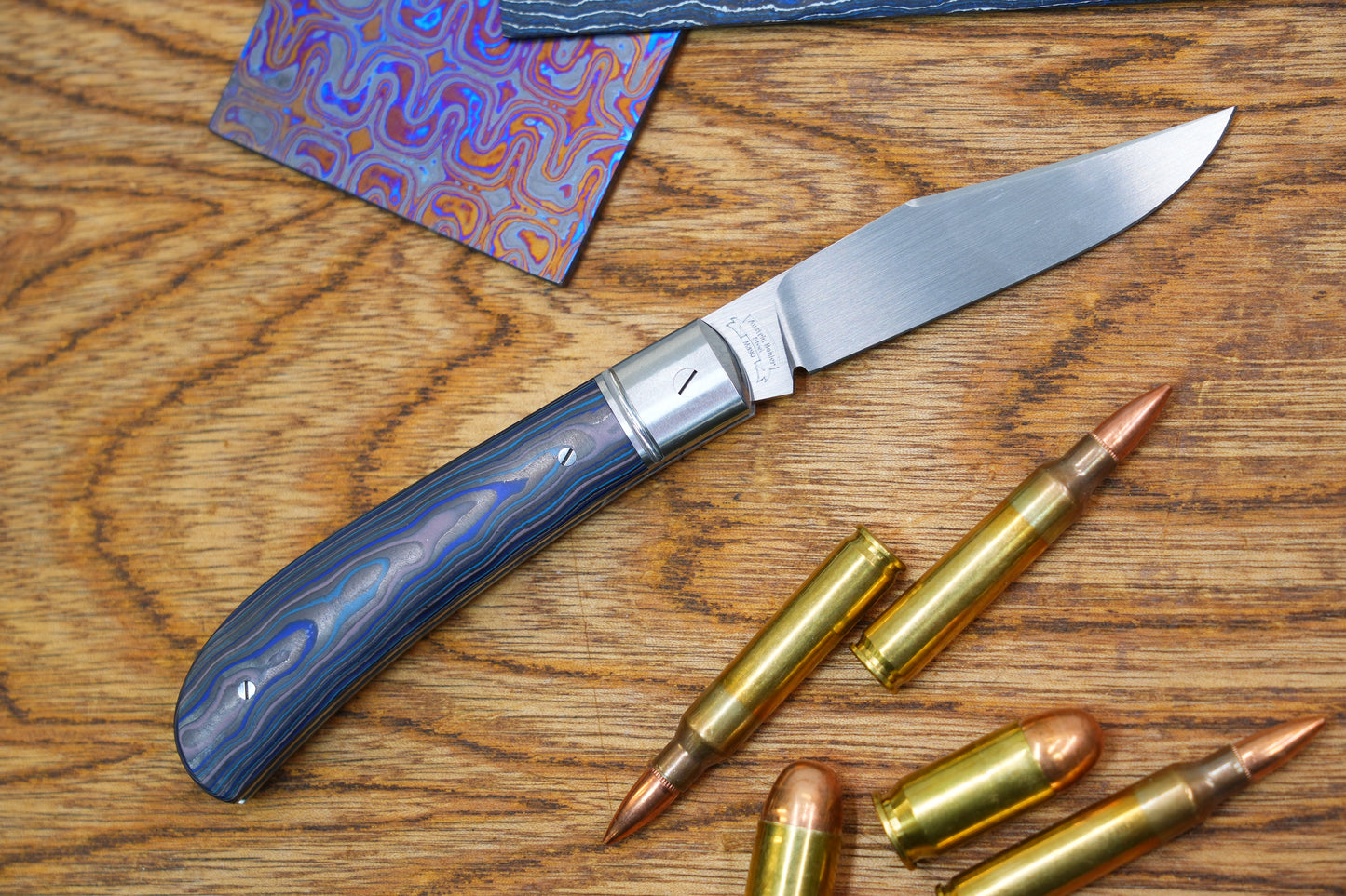 【Lanny】Handcrafted Pocket Knife – M390 Hand-Satin Blade, Ceramic Carbon Fiber Handle, Non-Locking