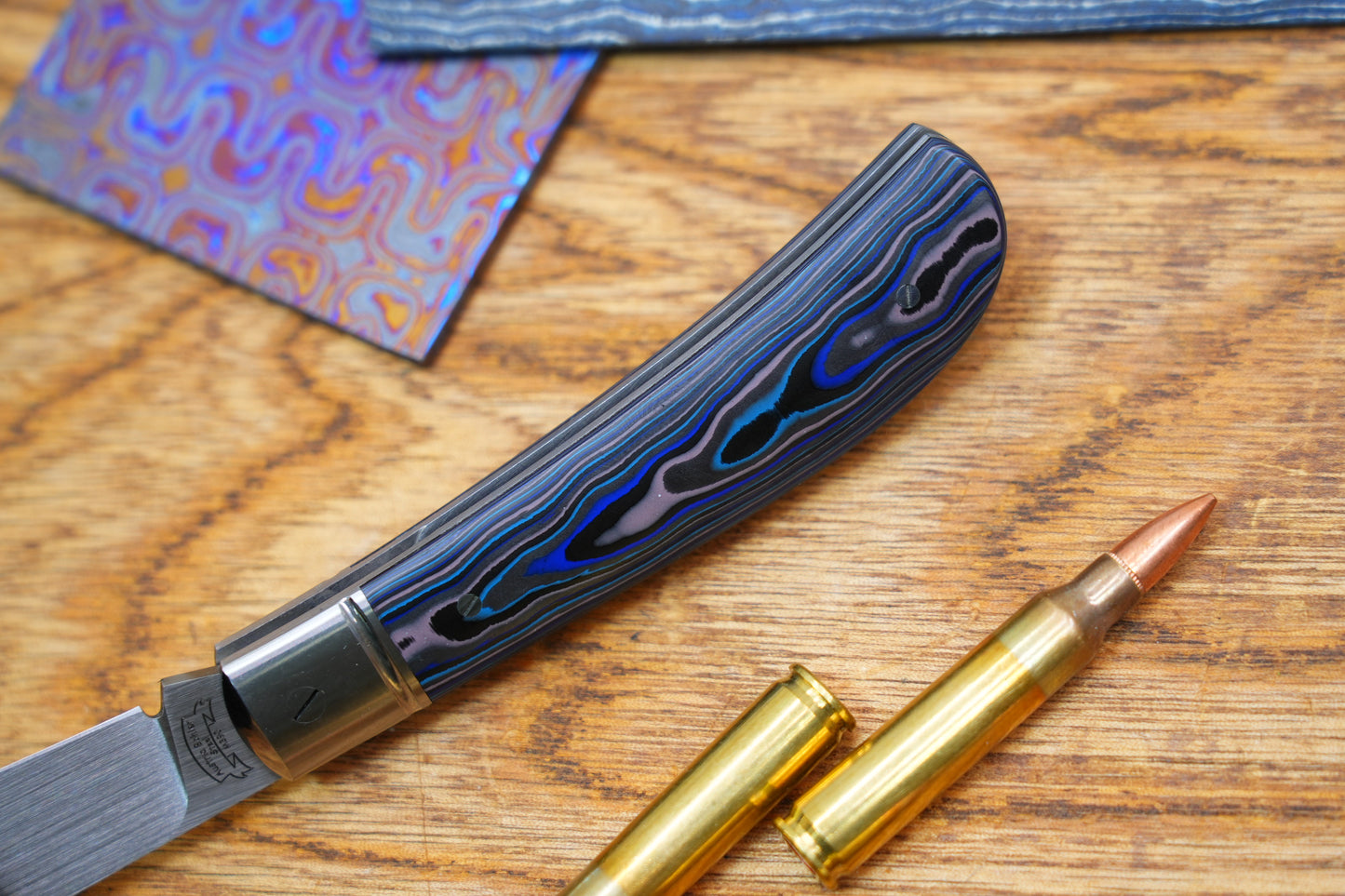 【Lanny】Handcrafted Pocket Knife – M390 Hand-Satin Blade, Ceramic Carbon Fiber Handle, Non-Locking