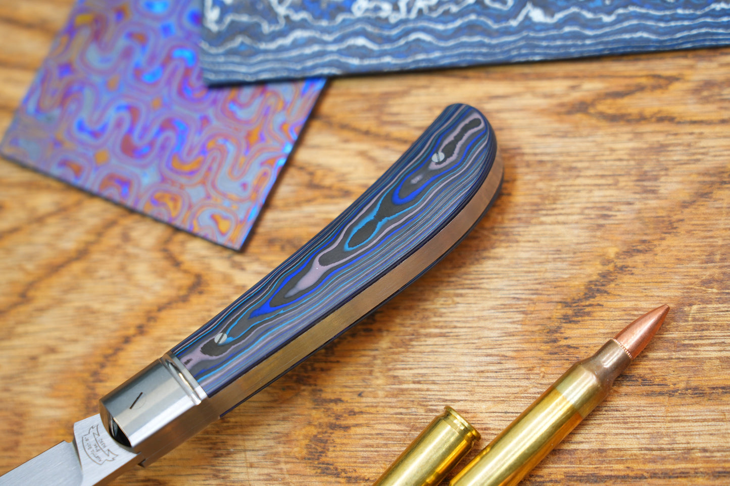 【Lanny】Handcrafted Pocket Knife – M390 Hand-Satin Blade, Ceramic Carbon Fiber Handle, Non-Locking