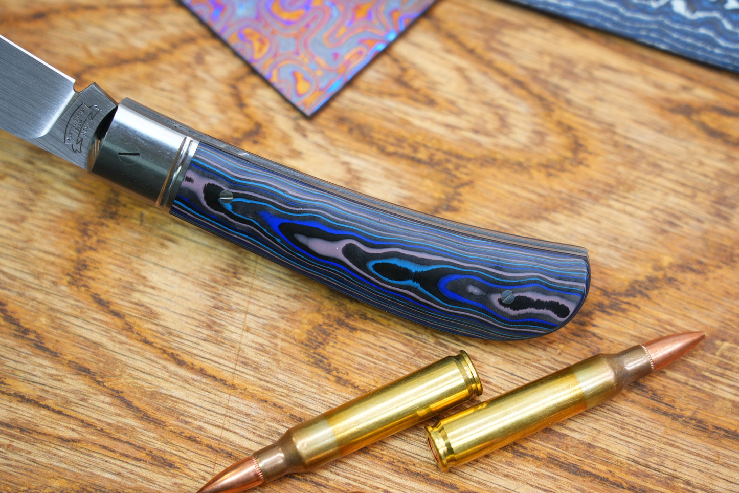 【Lanny】Handcrafted Pocket Knife – M390 Hand-Satin Blade, Ceramic Carbon Fiber Handle, Non-Locking