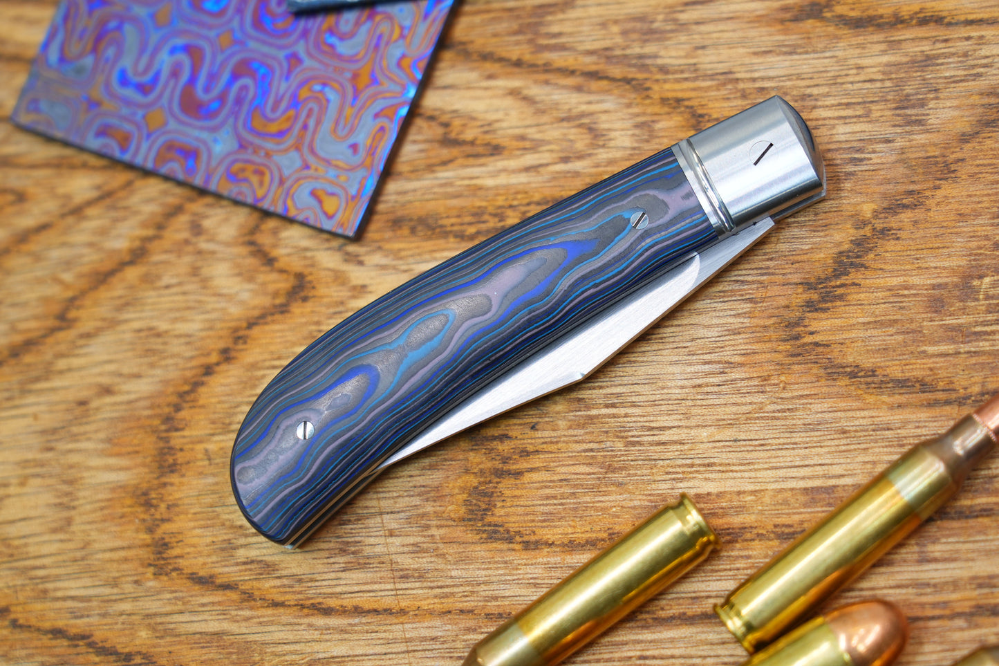 【Lanny】Handcrafted Pocket Knife – M390 Hand-Satin Blade, Ceramic Carbon Fiber Handle, Non-Locking