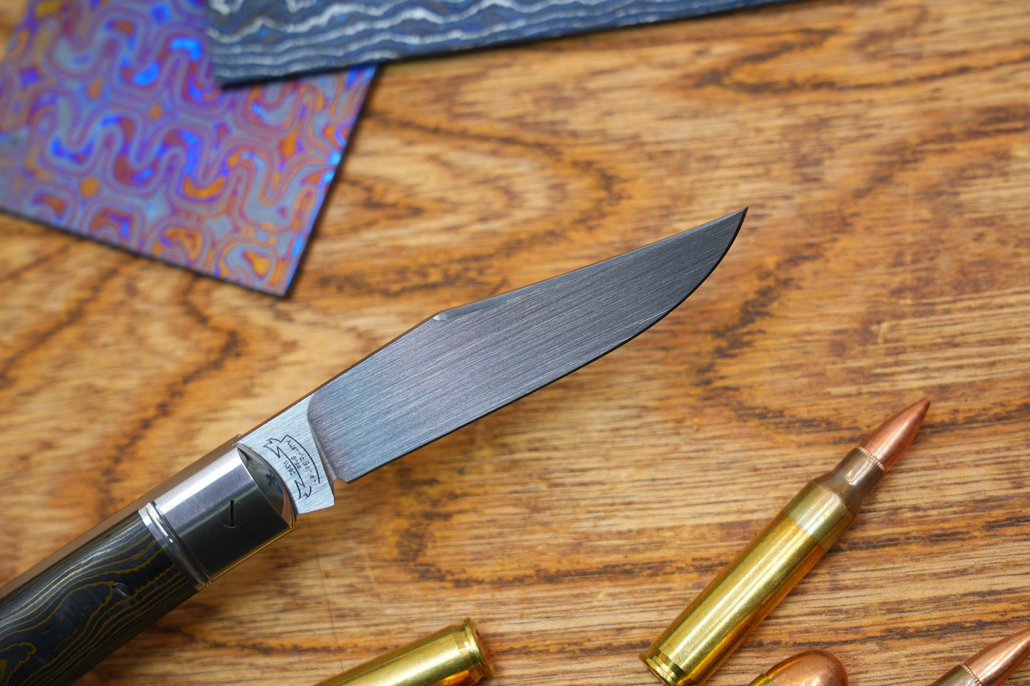 【Lanny】Handcrafted Pocket Knife – M390 Hand-Satin Blade, Ceramic Carbon Fiber Handle, Non-Locking