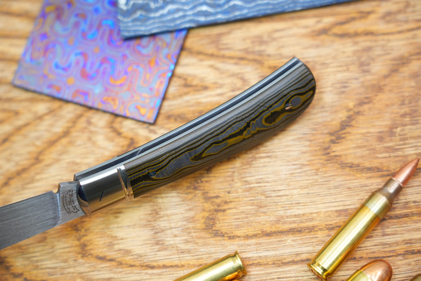 【Lanny】Handcrafted Pocket Knife – M390 Hand-Satin Blade, Ceramic Carbon Fiber Handle, Non-Locking