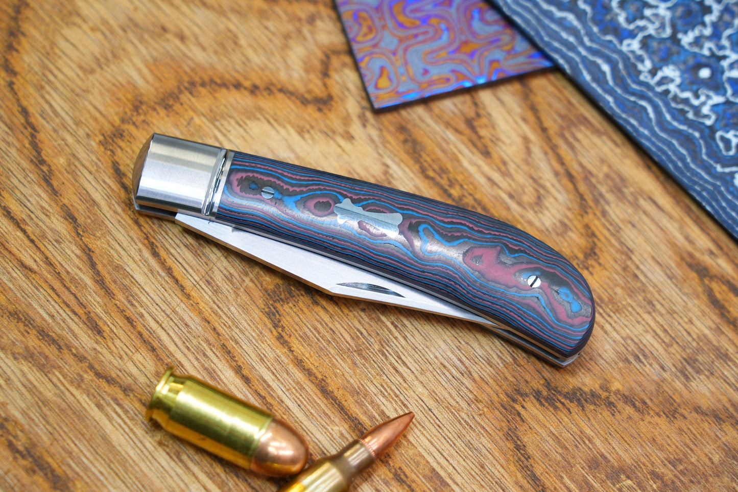 【Lanny】Handcrafted Pocket Knife – M390 Hand-Satin Blade, Ceramic Carbon Fiber Handle, Non-Locking