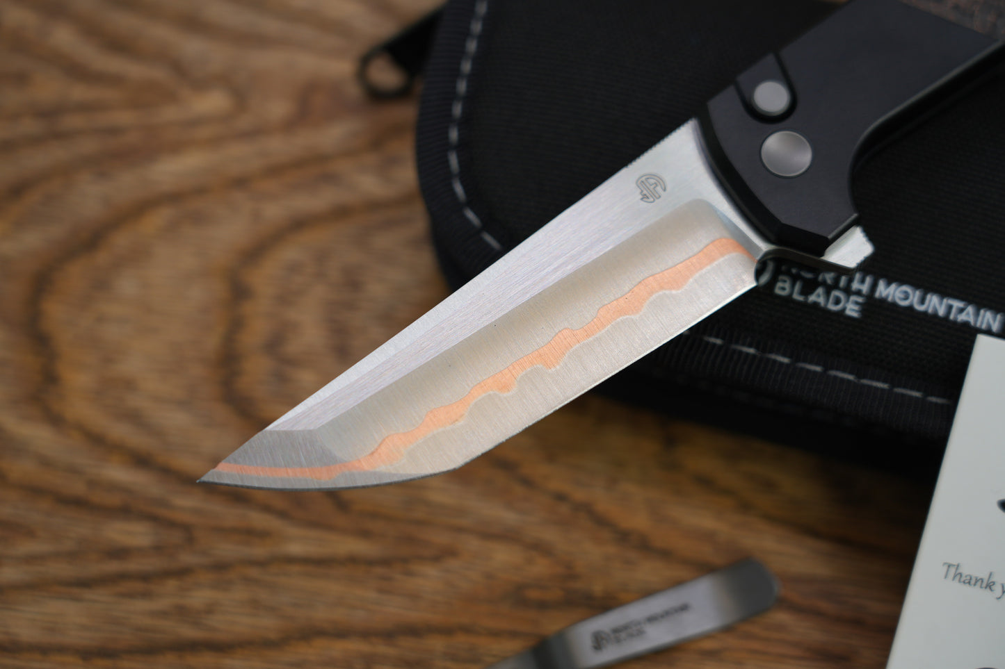 Chop2 2407-Forged copper blade 7075 Aluminum Handle copper carbon fiber
