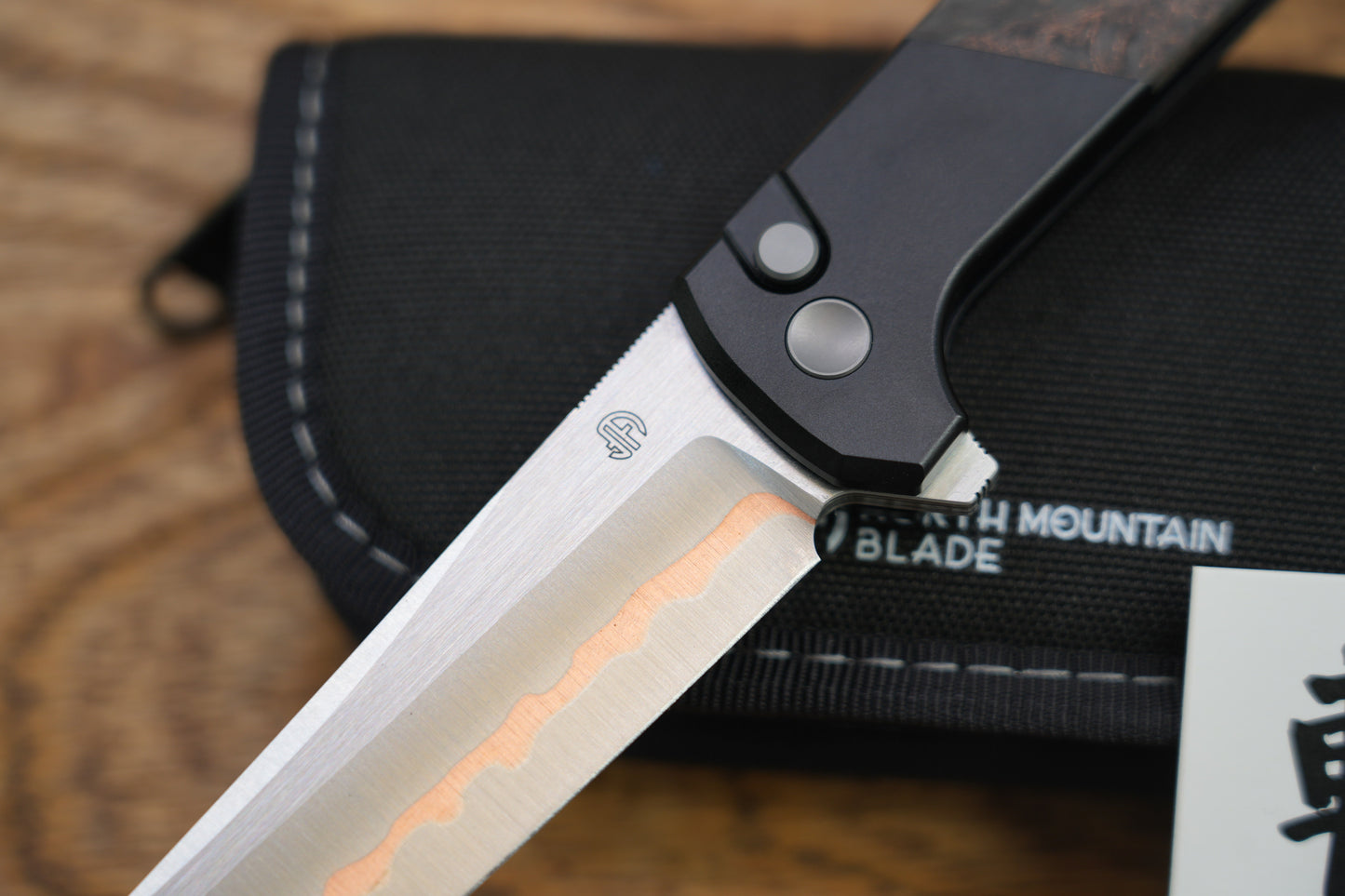 Chop2 2407-Forged copper blade 7075 Aluminum Handle copper carbon fiber