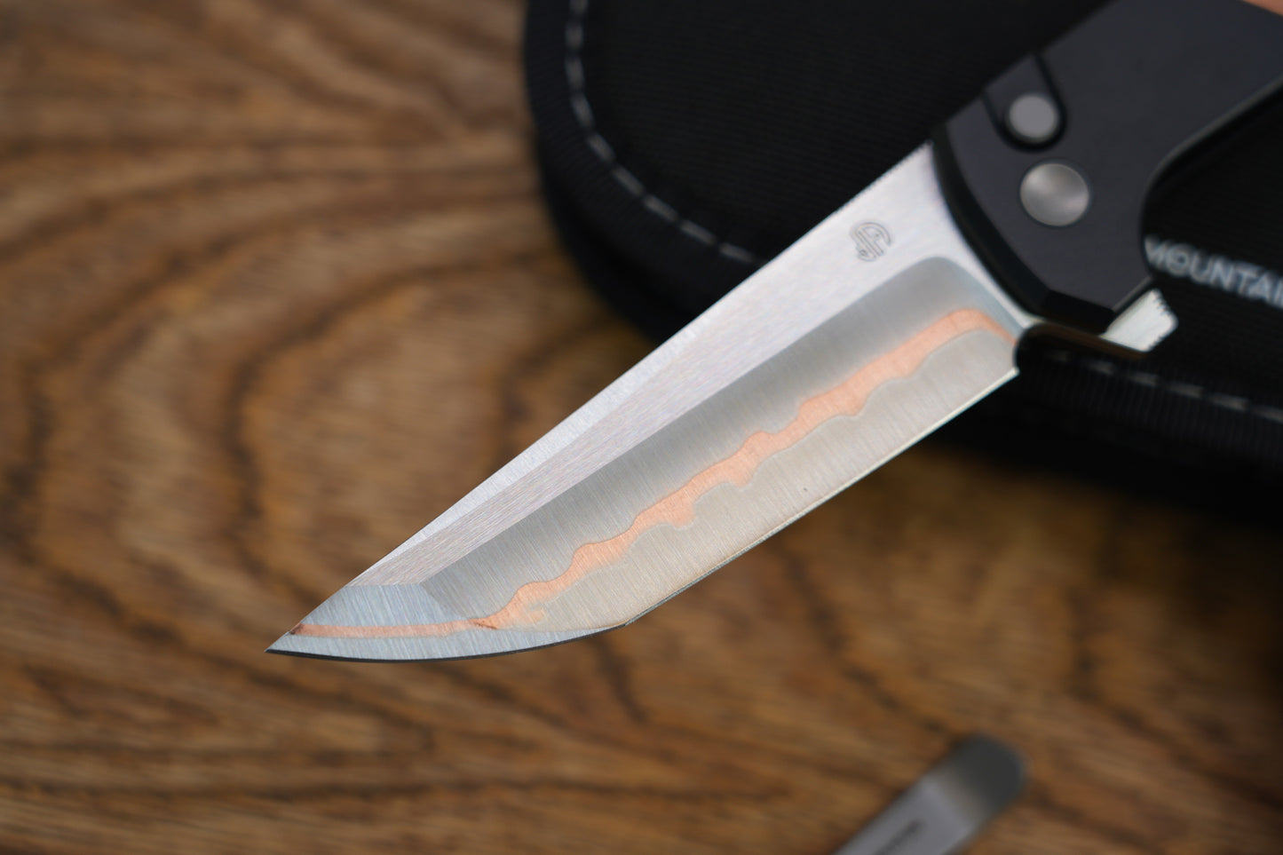 New Chop2 Forged copper blade 7075 Aluminum Handle copper Hammer pattern