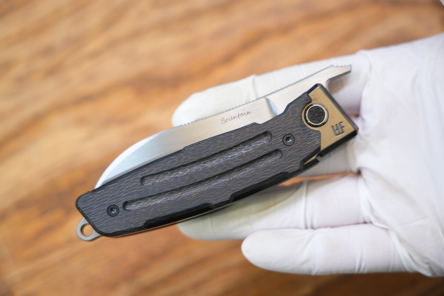 【Yaksha】B Nemoto Design ZDP-189 Hand-grinded zirconium mirror handle and clamp