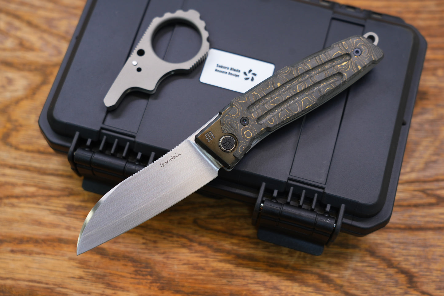 【Yaksha】A Nemoto Design ZDP-189 Hand-grinded zirconium mirror handle and clamp