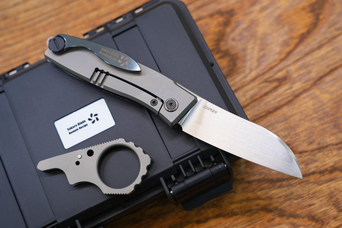 【Yaksha】A Nemoto Design ZDP-189 Hand-grinded zirconium mirror handle and clamp