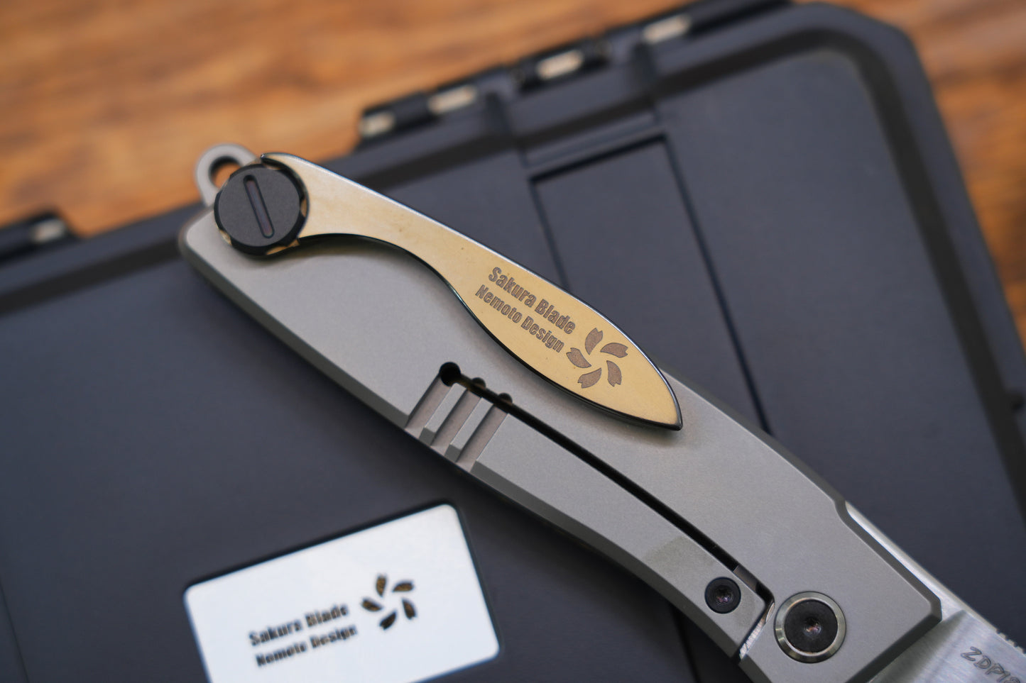 【Yaksha】A Nemoto Design ZDP-189 Hand-grinded zirconium mirror handle and clamp