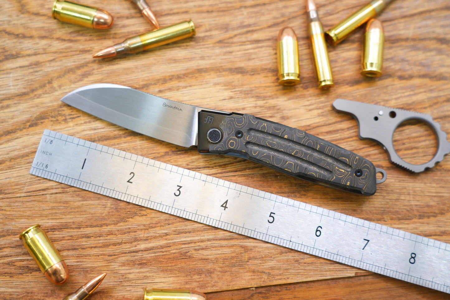 【Yaksha】A Nemoto Design ZDP-189 Hand-grinded zirconium mirror handle and clamp