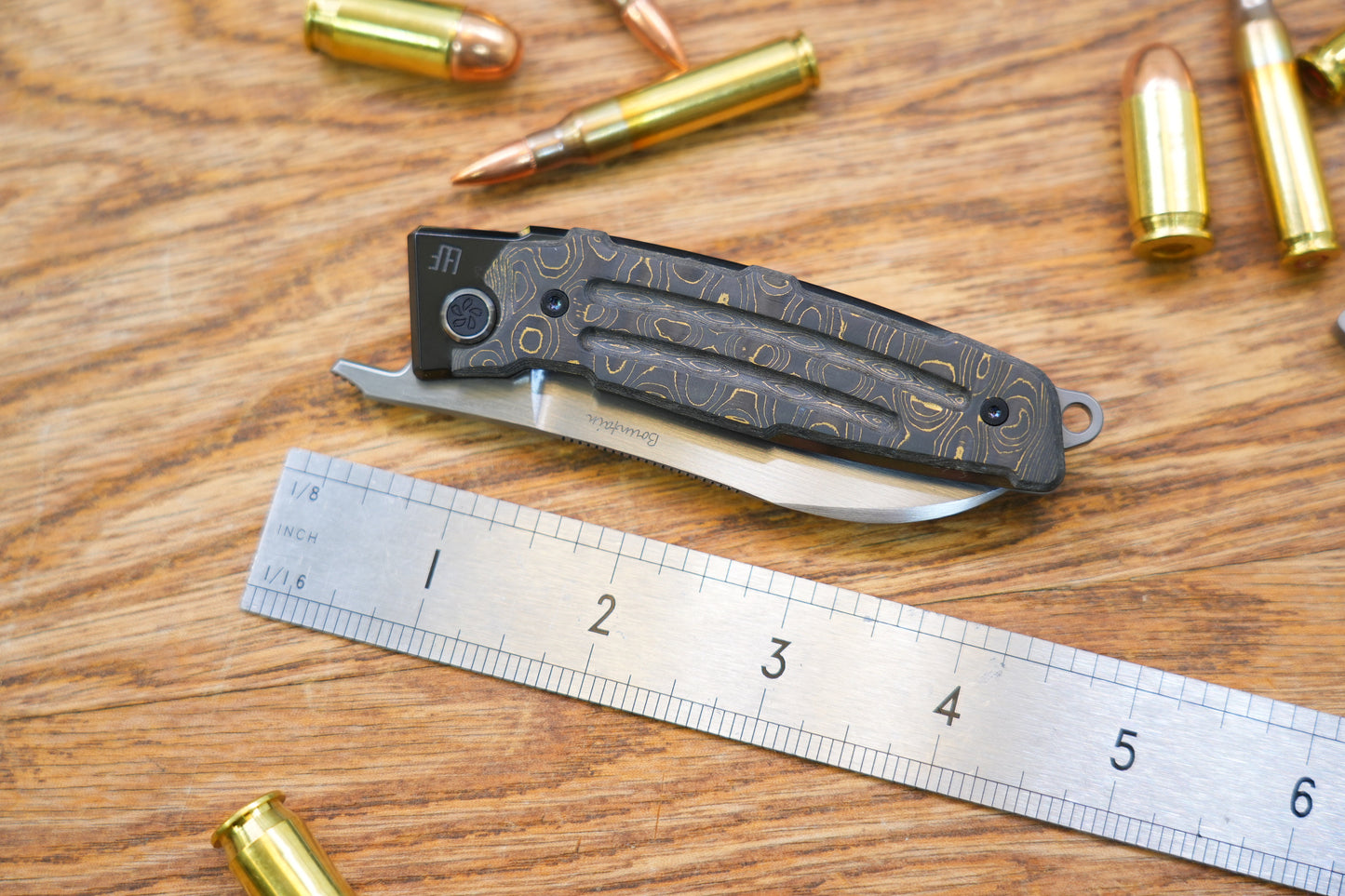 【Yaksha】A Nemoto Design ZDP-189 Hand-grinded zirconium mirror handle and clamp