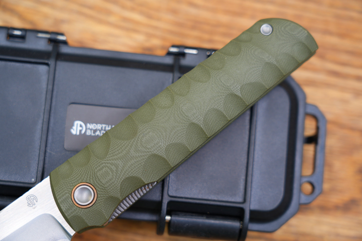 2411-GR Kick Stop Chop Plus Hidden flipper Japanese style tactical tanto folding knife