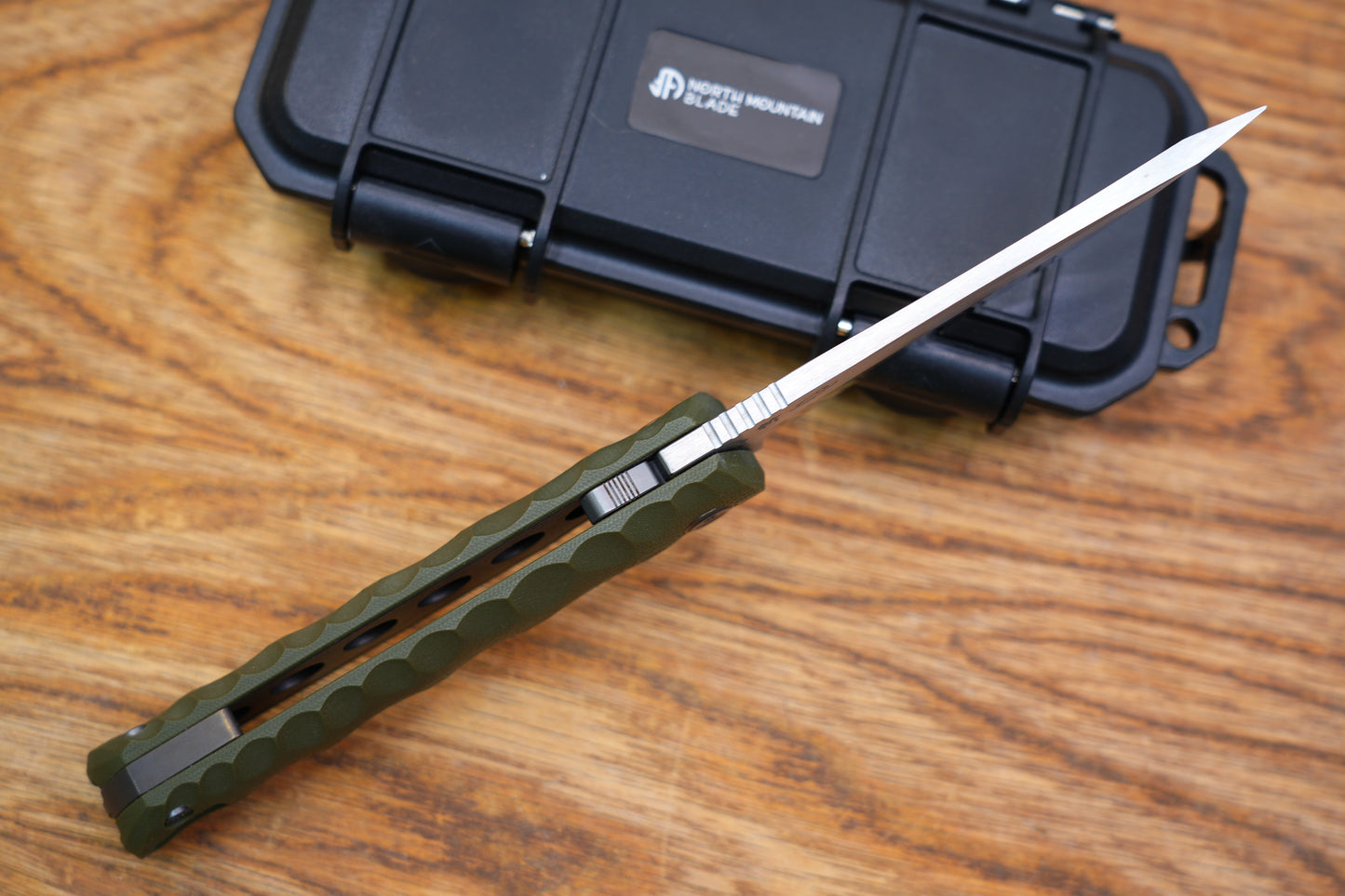 2411-GR Kick Stop Chop Plus Hidden flipper Japanese style tactical tanto folding knife