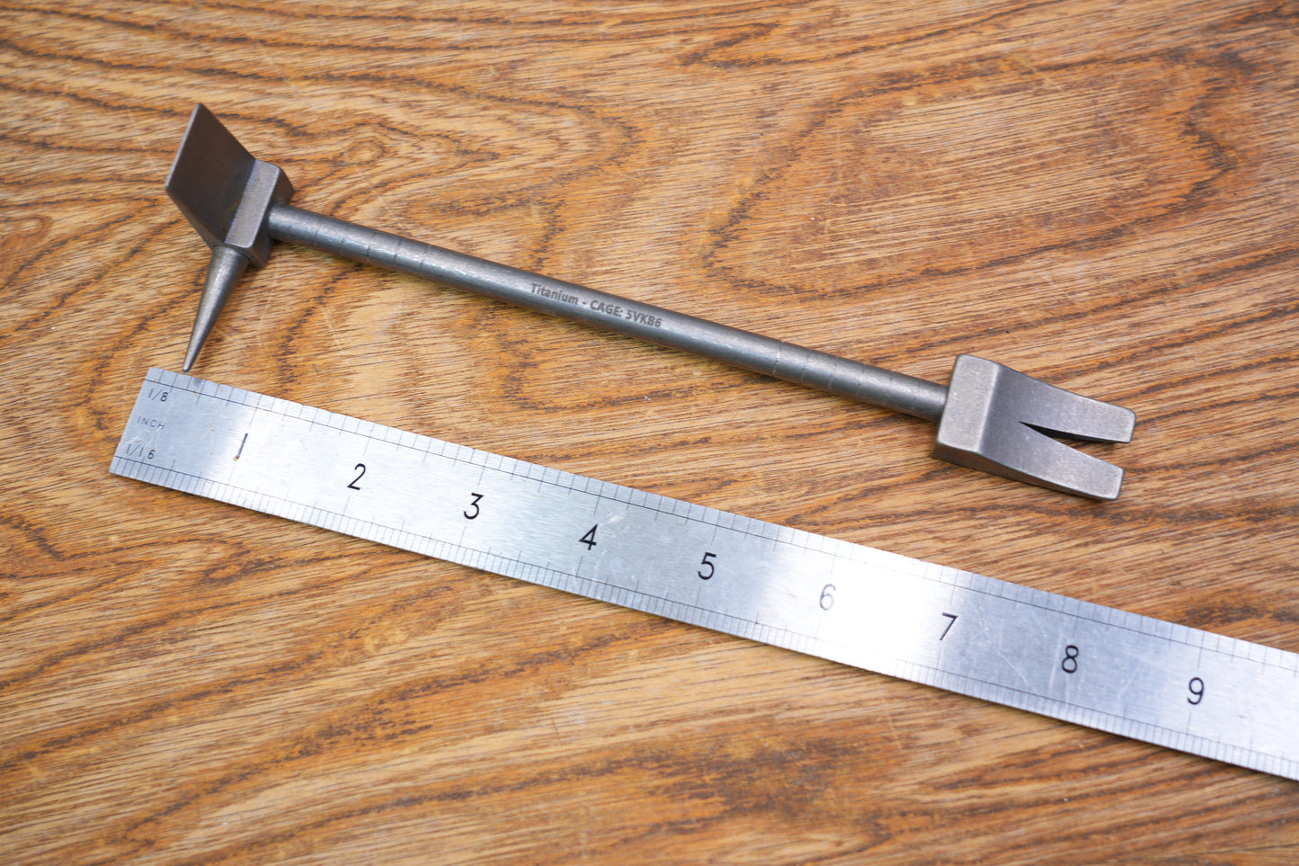 7" Titanium Hooligan Prybar Tool